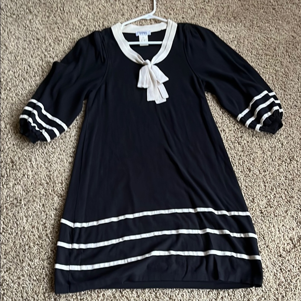 Sonia Rykiel Navy and cream dress